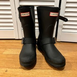 Black Hunter moto boot size 7